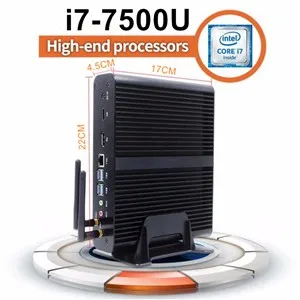 Kingdel Intel fanless Dual LAN Мини-ПК микро Настольный ПК Intel Celeron n3150 4 ядра HTPC HD Графика Двойной HDMI 4 * USB3.0 Wi-Fi