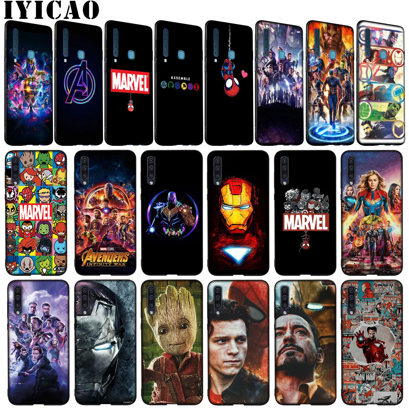 Мягкий чехол для Samsung Galaxy A50 A20 A6 A9 A8 A7 2018 A3 A5 Note 9 8 10 Plus Lite |