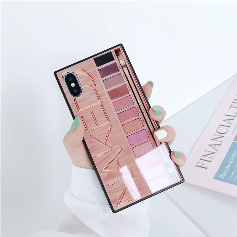 

Tempered Glass Coque for Iphone Xr Case Rectangle Shaped Fashion Patterned Cover for Iphone X 6 6s 7 8 Plus Xs Max X Case Capa