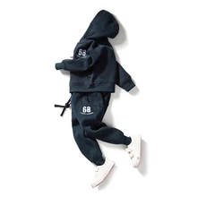 2016 new autumn children clothes outwear kids 2 piece sport suit boys clothing set hoodie+pants autumn baby casual sets bc1654