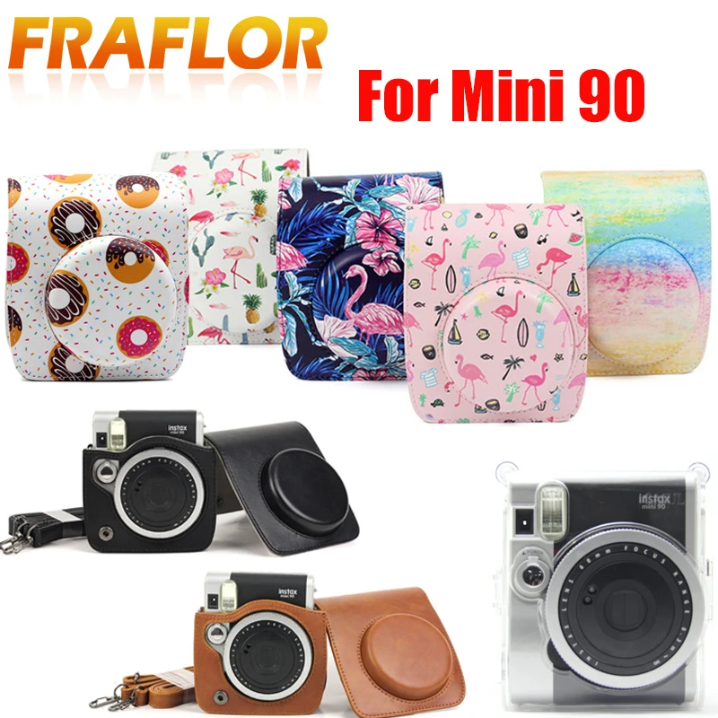 etnisch Verpersoonlijking meloen Instax Mini Polaroid Camera Bag | Bag Case Cover Instax Mini 90 - Pu  Leather/crystal - Aliexpress