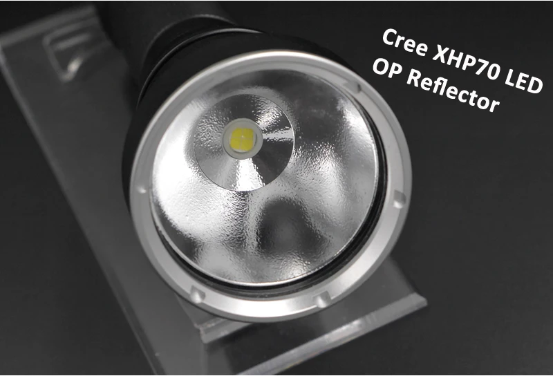 Светодиодный фонарик Manta Ray M70 3 режима (Hi Lo S) 5000 люмен CREE XLamp XHP70 для кемпинга