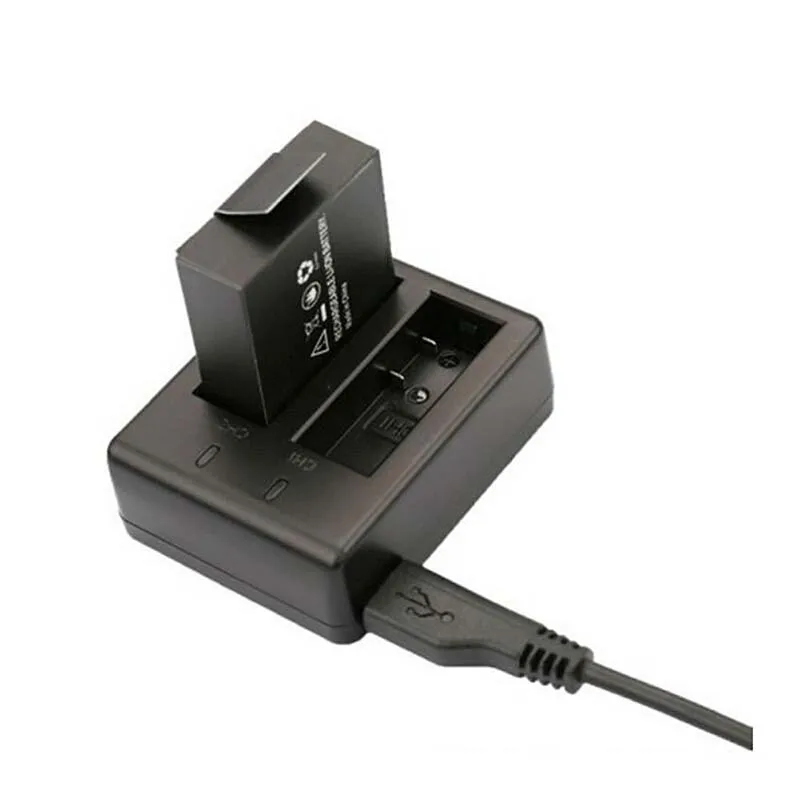 Новое двойное зарядное устройство для экшн камеры SJ Cam SJ4000 WiFi SJ5000 SJ6000 SJ7000