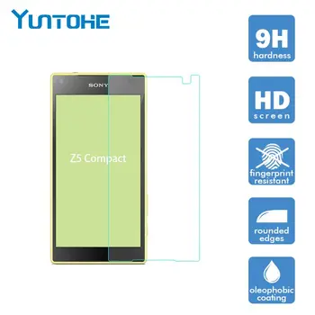 

9H Anti-Shock Tempered Glass Film For Sony Xperia Z5 Compact Screen Protector 2.5D Anti-Explosion for Sony Z5 Compact 100pcs/lot