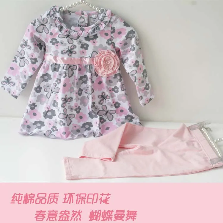 Humor bear/комплект одежды для маленьких девочек, хлопковый костюм для малышей, детская одежда для девочек, весенний спортивный костюм, комплект одежды для младенцев - Цвет: Розовый