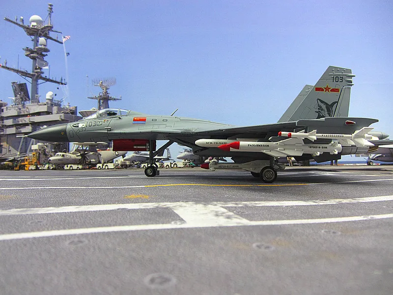 45cm China Airforce CPLA J-15 alloy model Su-33 fighter aircraft model J15 fighter aircraft models 1:48