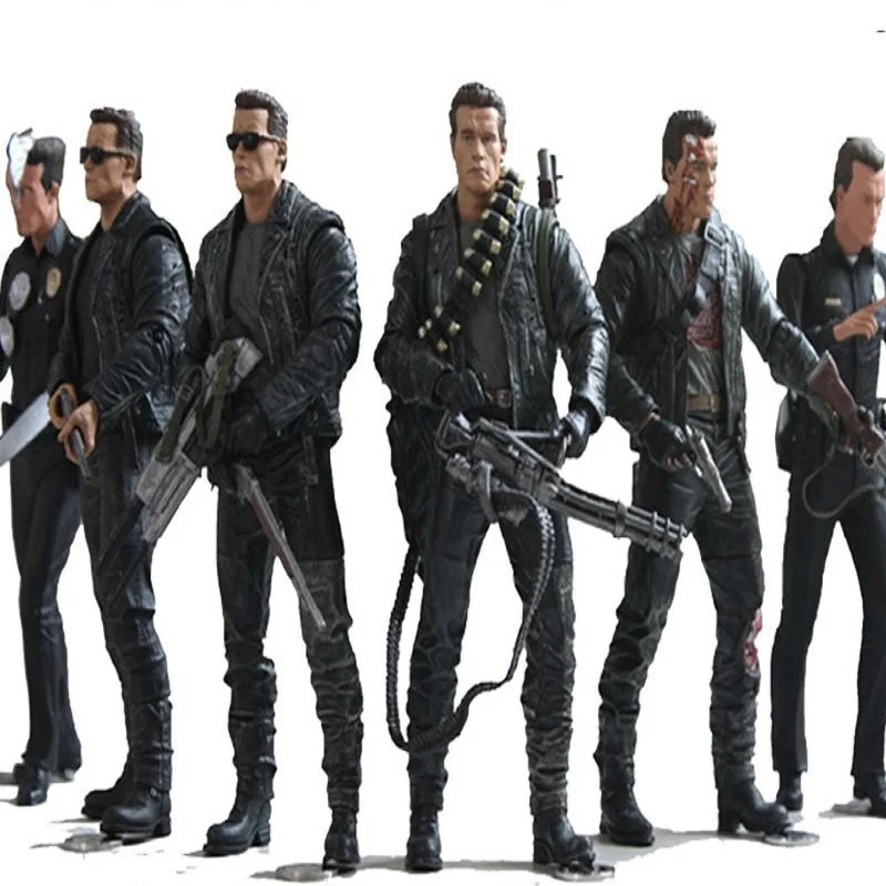

The Terminator 2 Action Figure T-800 / T-1000 PVC Action Figure Toy Model Toy 7 Types 18cm