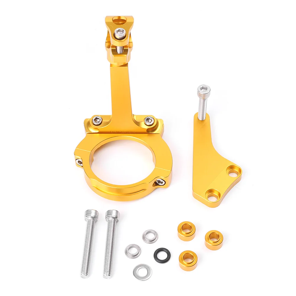 For Kawasaki ER6N ER-6N Steering Damper Stabilizer Bracket Mounting Holder Kit Set 2006 2007 2008 Aluminum Motorbike Accessories