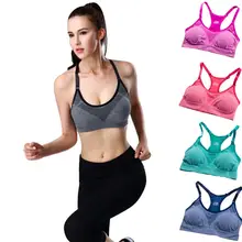 ISHOWTIENDA 1 шт. женский спортивный лифчик для бега в тренажерном зале, йоги, фитнеса, мягкие майки, стрейч-Тренировка жилеты для бега#28