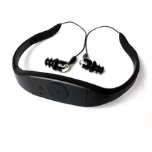 Водонепроницаемый MP3-плеер Спортивная музыка 8 Гб Память радио FM голова носить Дайвинг Плавание Серфинг Спорт Супер подводный ipx8 MV28