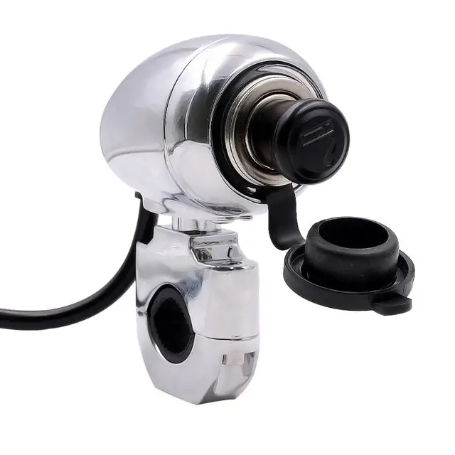 12V Motorcycle Handlebar Cigarette lighter Mount Marine Volt Power