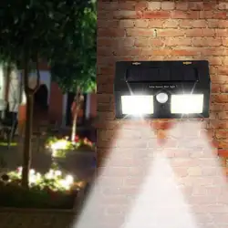 Датчик человеческого тела светодиодный настенный светильник водонепроницаемый COB Бра Лампа на солнечной энергии для дорожного коридора