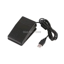 100pcs / lots USB Foot Pedal Control Switch Pad Keyboard Game Adapter for Computer PC Laptop ,Free shipping By Fedex