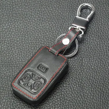 Keyforkess 5 pulsanti Smart Remote Keyless Cover in pelle per Toyota Previa Alphard Prius Smart Protector custodia portachiavi - Jingyuqin 5 pulsanti Smart Remote Keyless Cover in pelle per Toyota Previa Alphard Prius Smart