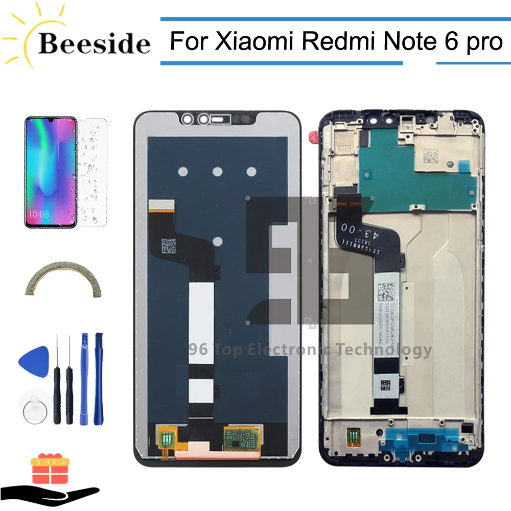 AA + качественный ЖК-дисплей с рамкой для Xiaomi Redmi Note 6 pro сенсорным экраном