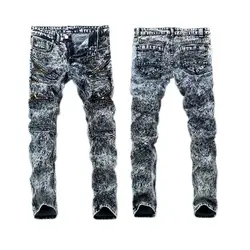 Мужские брюки, Брендовые мужские хлопковые повседневные джинсы 80 s, популярные модные мужские прямые джинсы высокого качества с логотипом