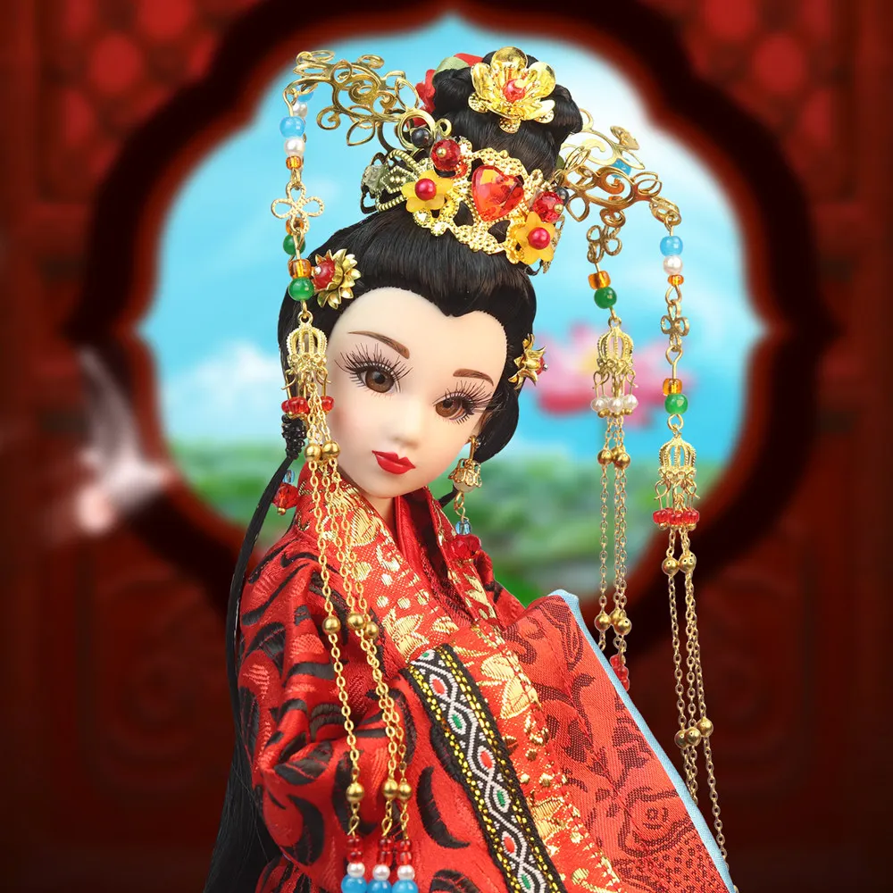 East Charm Han Dynasty Bride Joint Body BJD с свадебным платьем подставкой и коробкой 35 см игрушки