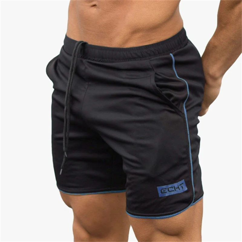 Мужские спортивные шорты для фитнеса бодибилдинга Летние Новые повседневные дышащие прохладные до колена Короткие штаны мужские тренировочные брюки