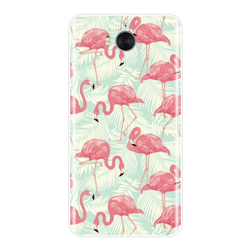 Задняя крышка для huawei Y3 Y5 Y6 II Y7 2017 Pro Модный мягкий силиконовый чехол телефона с