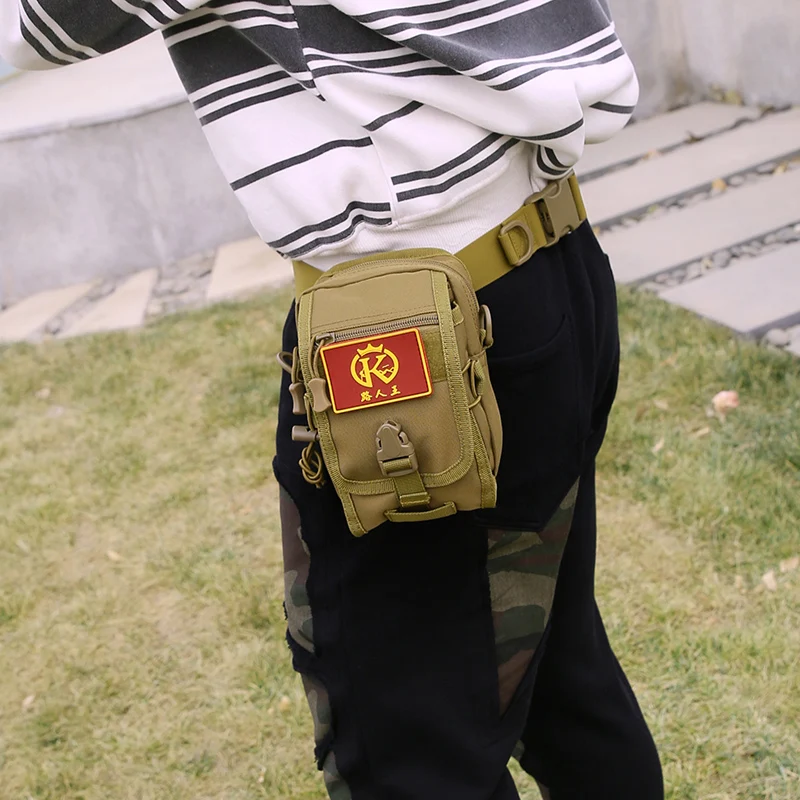 

Men Tactical Pouch Belt Waist Pack Bag Small Pocket Military Waist Pack Running Pouch Travel Camping Bags Soft back men\x27s