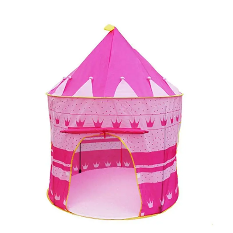 Увлекательные игры для активного отдыха для детей Детская Игровая палатка детский бассейн с шариками милое палатка для детей игровой дом бассейн с шариками детские палатки - Цвет: Розовый