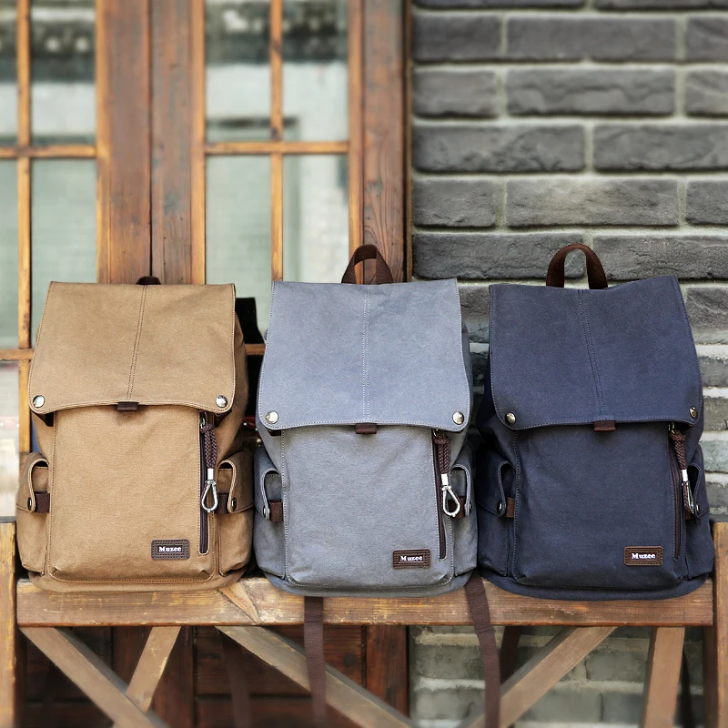 Muzee, Холщовый мужской рюкзак, Вместительная дорожная сумка, 15,6 дюймов, рюкзак для ноутбука, Мужская школьная сумка, mochila, Прямая поставка 1033