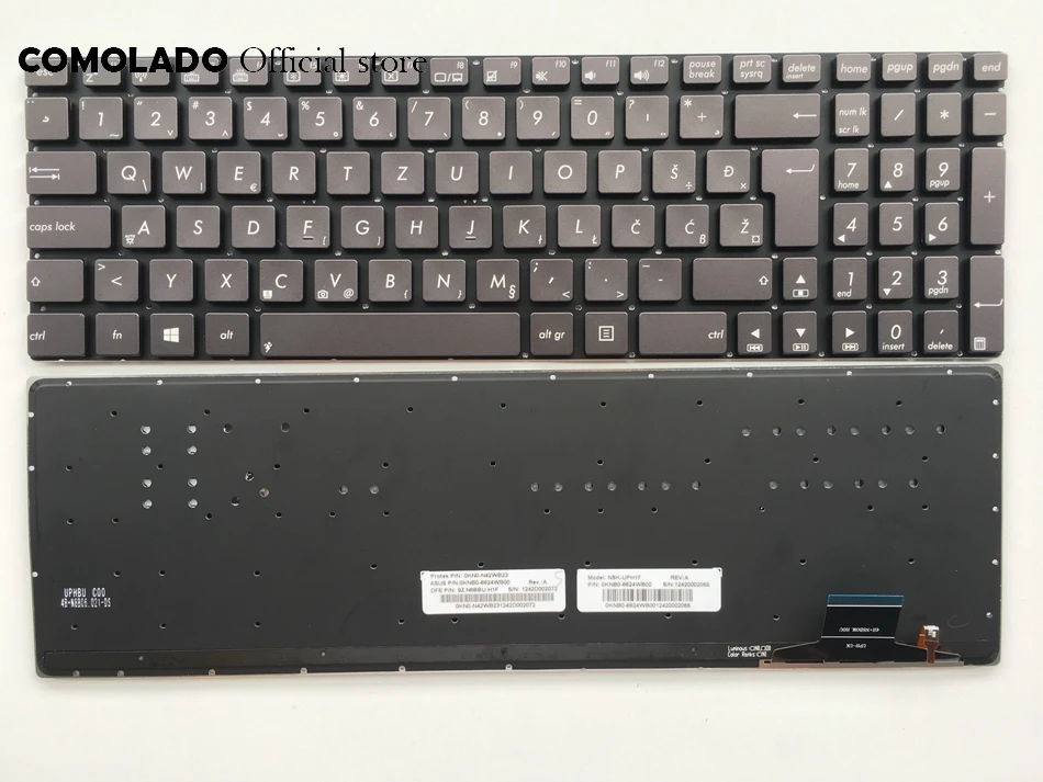 WB West Balkans Keyboard For ASUS UX51 UX51VZ Without Frame Backlit keyboard WB Layout