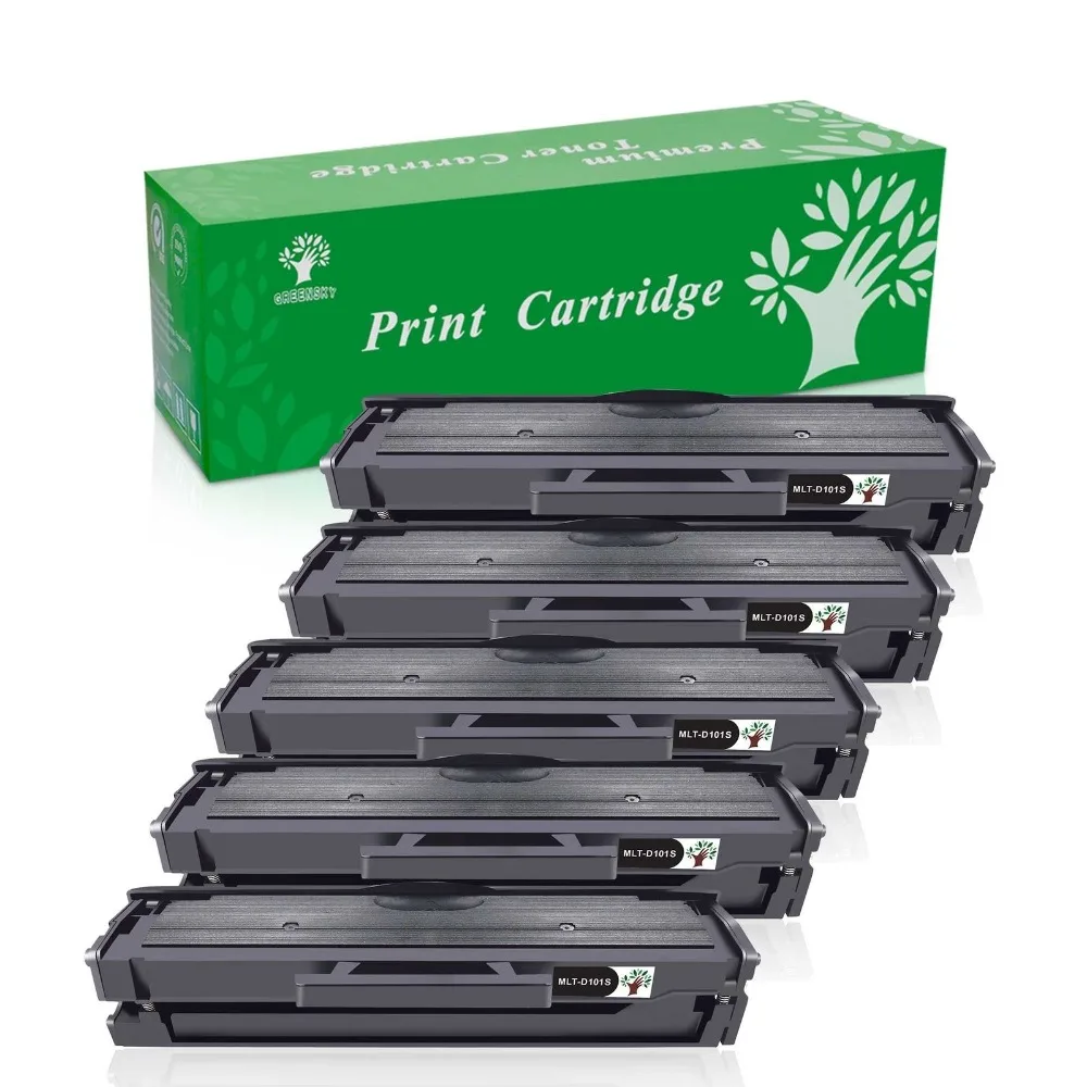 GREENSKY 5PK MLT-D101S совместимый тонер-картридж для samsung SCX3400 3405 3405F 3405FW 3407 SF760P ML2160 ML2168w 2165 W