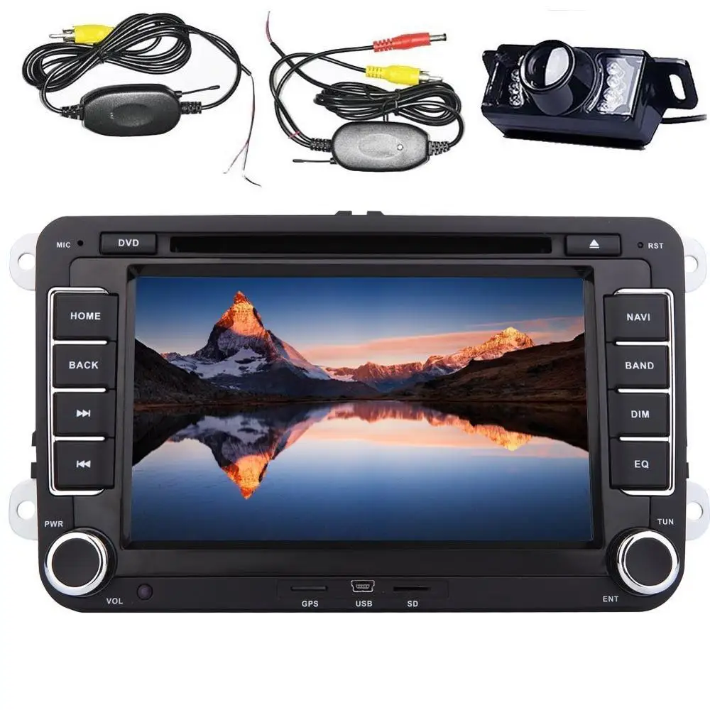 

Car GPS Navigation CD DVD Player Radio Stereo For VW MAGOTAN/GOLF/BORA/TOURAN/JETTA/CANDY+ rear camera+steering wheel control