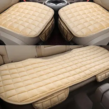 

Linen Fabric Car Seat Cover Four Seasons Front Rear Flax Cushion Breathable Protector Mat Pad Auto accessories Universal Size