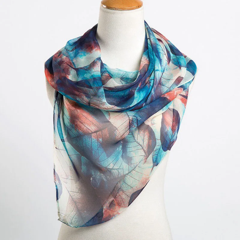 

Spring Autumn Women Scarves Chiffon Echarpe Femme Imitated Silk Fabric Female Shawl Sunscreen Pashmina Bufandas Wraps