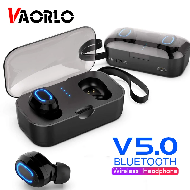 

True Wireless Headset Bluetooth 5.0 3D Stereo Double Call TWS Earbuds Earphones Sport With Charging Box For IPhone Xiaomi Huawei