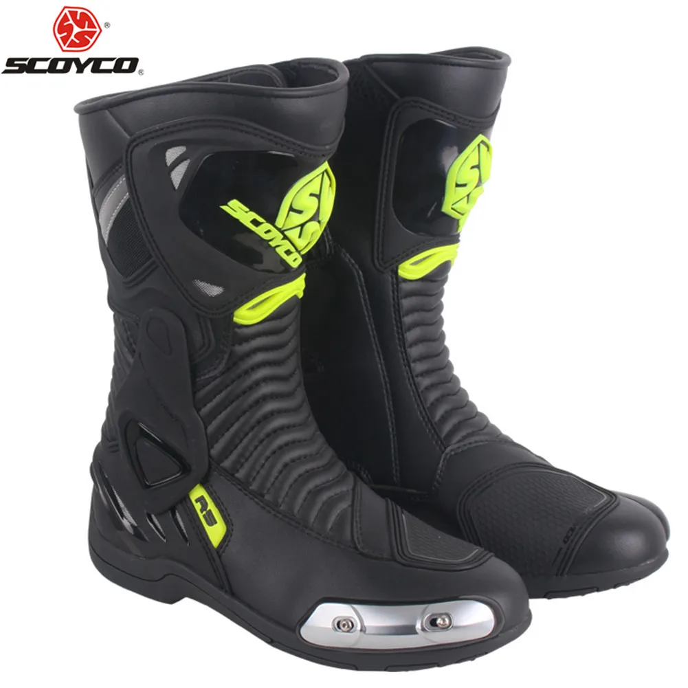 Botas de motociclista de SCOYCO, motos, Motocross, hombres, Botas de carreras