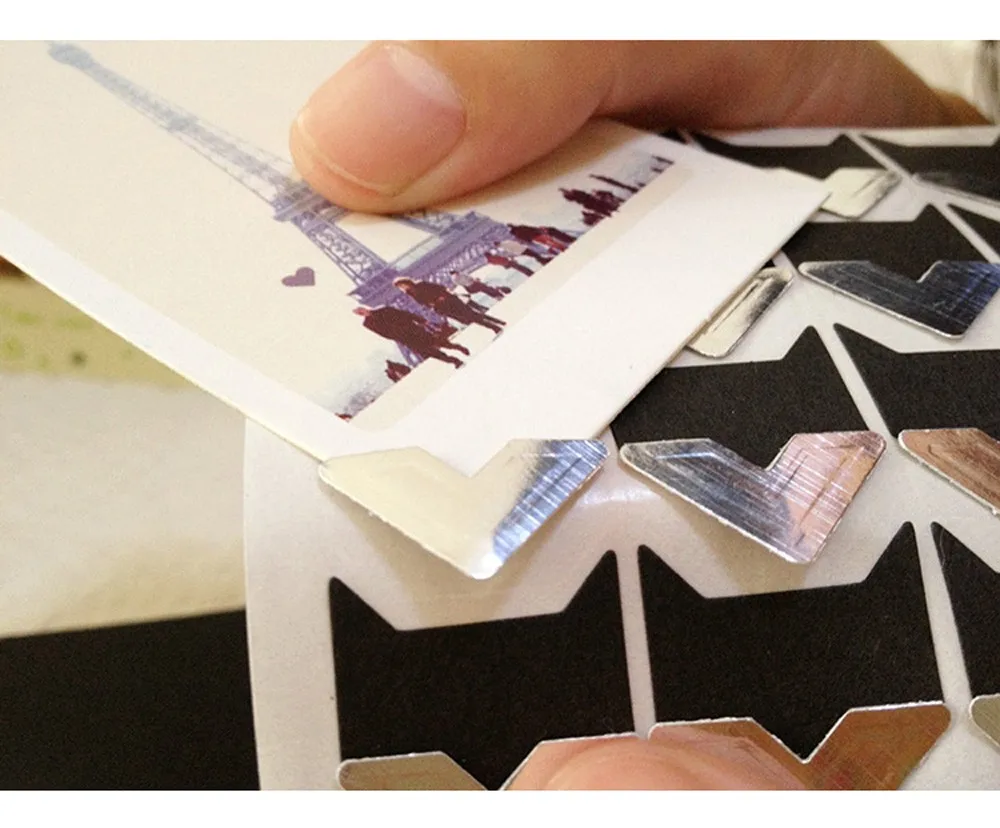 Высокое качество DIY винтажные Угловые крафт-бумажные наклейки для фотоальбомов рамка украшения 12,5 см* 9 см