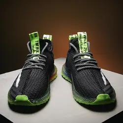 Новые мужские кроссовки 2019 Flyknit спортивные кроссовки мужские уличные дышащие мужские кроссовки с принтом 4D мужские кроссовки Hombre Zapatillas