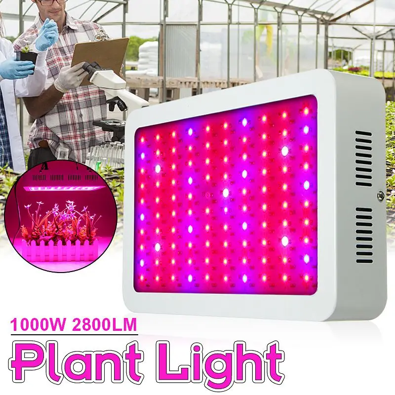 

1000W LED Grow Lights Plants Hydroponic Lights for Indoor Flower Veg Full Spectrum Lamps AC85-265V EU/AU/US Plug