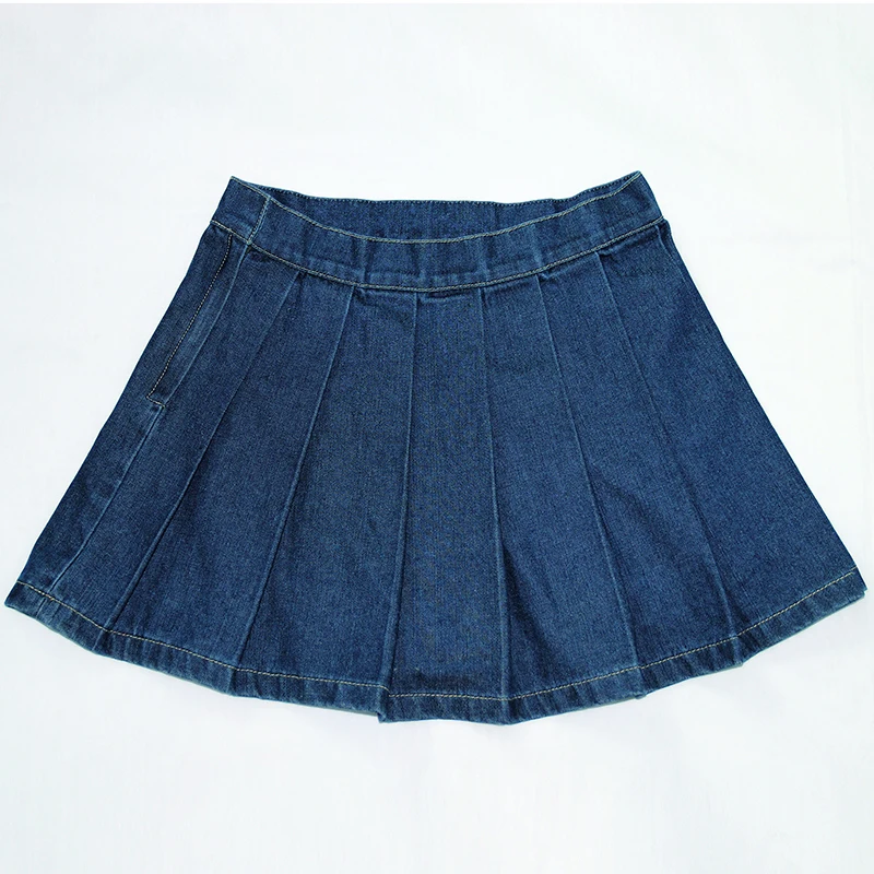 New Arrival 2015 Desigual Brand Sheds Pleated Short Denim Tennis Skirt ...