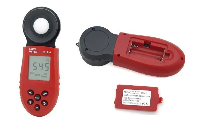 

Digital Luxmeter Light Meter Lux / FC Meters Luminometer Photometer 200,000 Lux HS1010 (A)