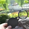 8X 50mm Mini Magnifiers Portable Jewelry Loupe Foldable PU Material Reading Magnifying Glass Lens Pocket Magnifier ► Photo 3/4