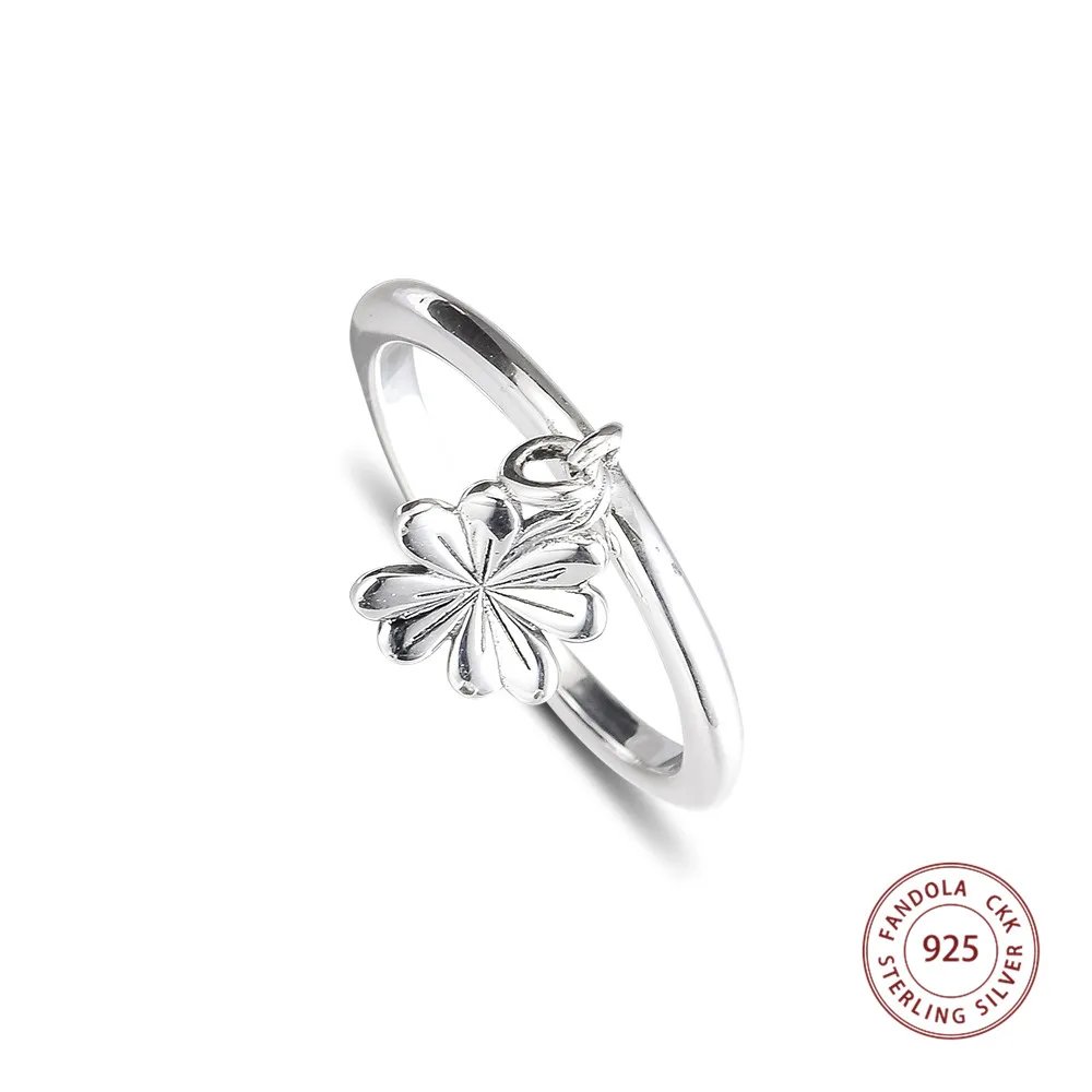  925 Hanging Clover Ring FLR200 (2)