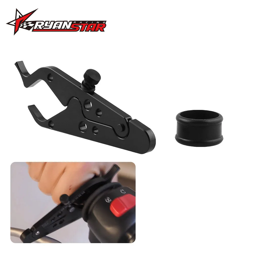 

Cruise Control Assist Hrottle Clamp With Rubber Ring Handlebar Black Fit For Universal Motorcycle