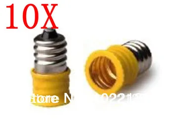 

10pcs E12 to E12 Led Lamp Holder Socket Adapter Converter Free Shipping With Tracking No.