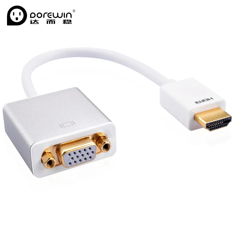Dorewin HDMI конвертер VGA 1080 P мужчин и женщин адаптер цифро-аналоговый аудио-видео для