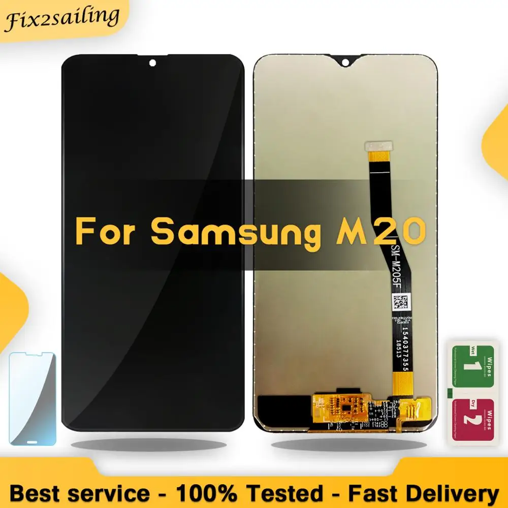 

LCD For Samsung Galaxy M20 M205 M205F SM-M205F/DS LCD Display Touch Screen Digitizer Assembly Replacement