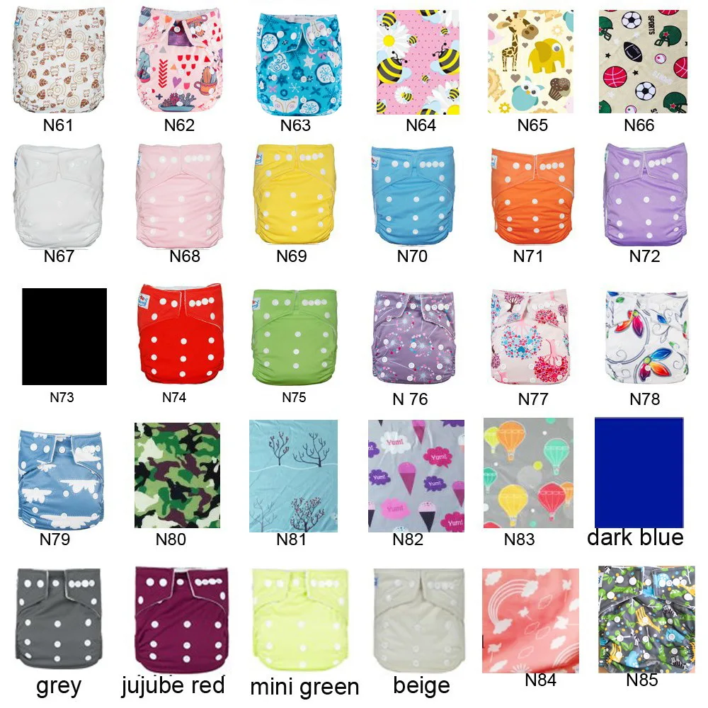 [28pcs in A Batch]Good Price For Best Quality Bamboo Charcoal Diaper Antibiosis Bamboo Nappy Washable Pocket Diaper Babyland