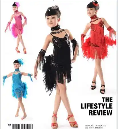 fringe ballroom dress