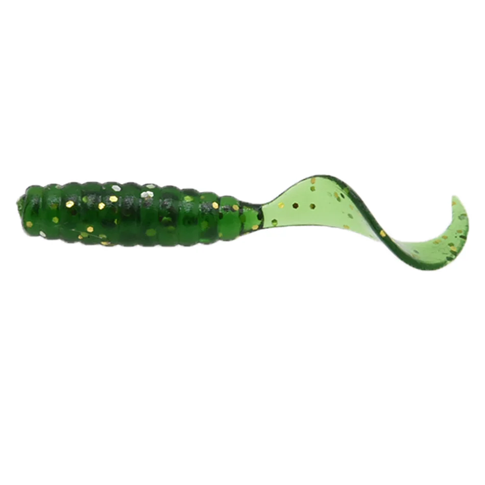 UUYYEO 300 Pcs Fake Fishing Worms - 2cm Plastic Lures Realistic Wax Worms For Bass & Trout - View #2