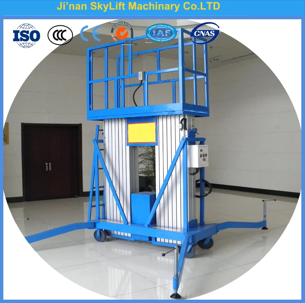 8m hydraulic two man lift elevator for inddoor outdoor workin Car