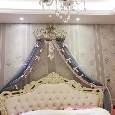 Curtain frame Crown princess mosquito net holder Mosquito net stand with insect - resistant gauze Curtain frame Crown princess mosquito net holder Mosquito net stand with insect - resistant gauze