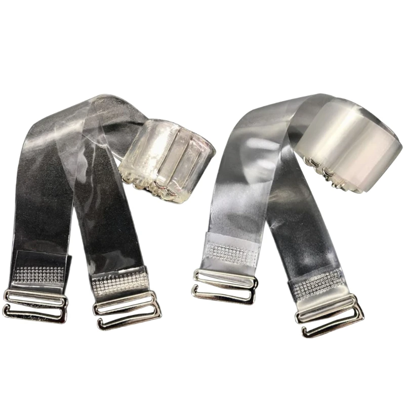 1 Pair / 2 Pcs High Quality Plastic Bra Straps Shoulder Belt Invisible